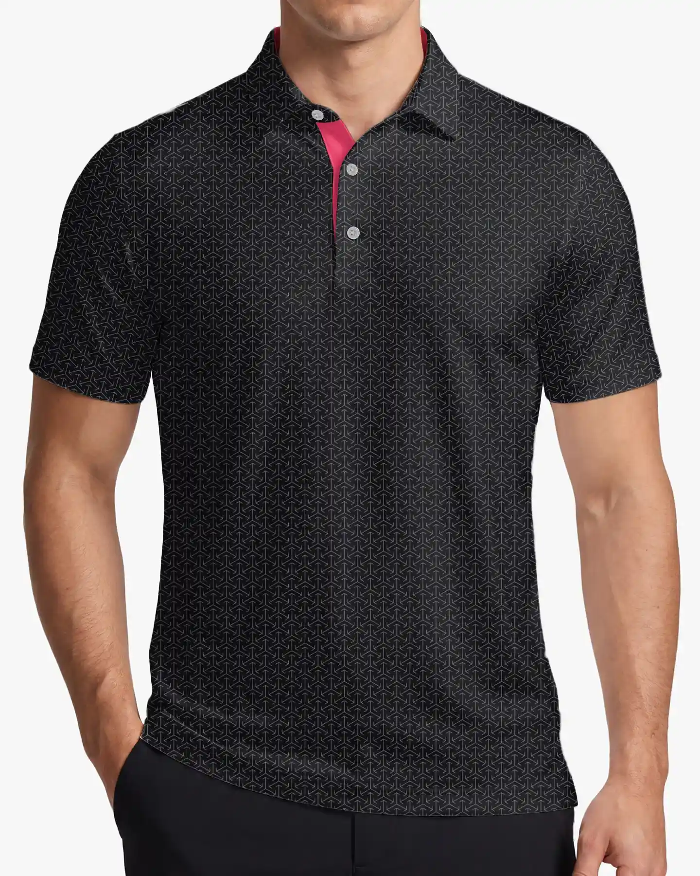 Precision Black Polo - Deolax