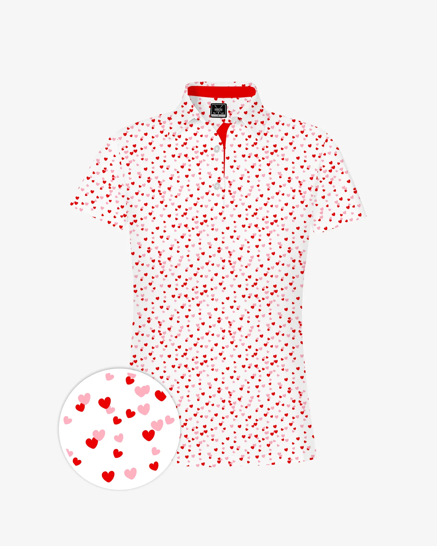 Red Heart Women's Polo - Deolax