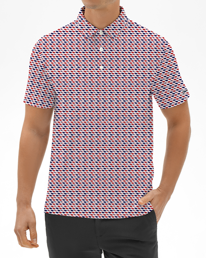 Independence Day Stripes Polo - Deolax