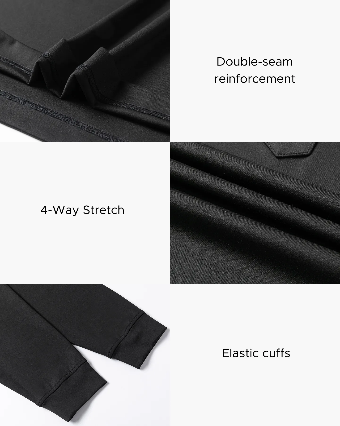 Regular Fit Long Sleeve Polo in Black - Deolax