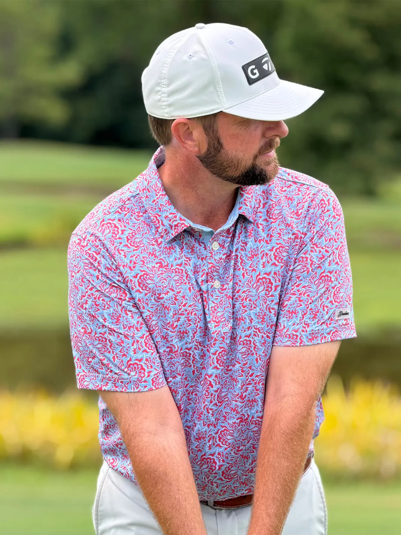 Resort Caddie Paisley Polo