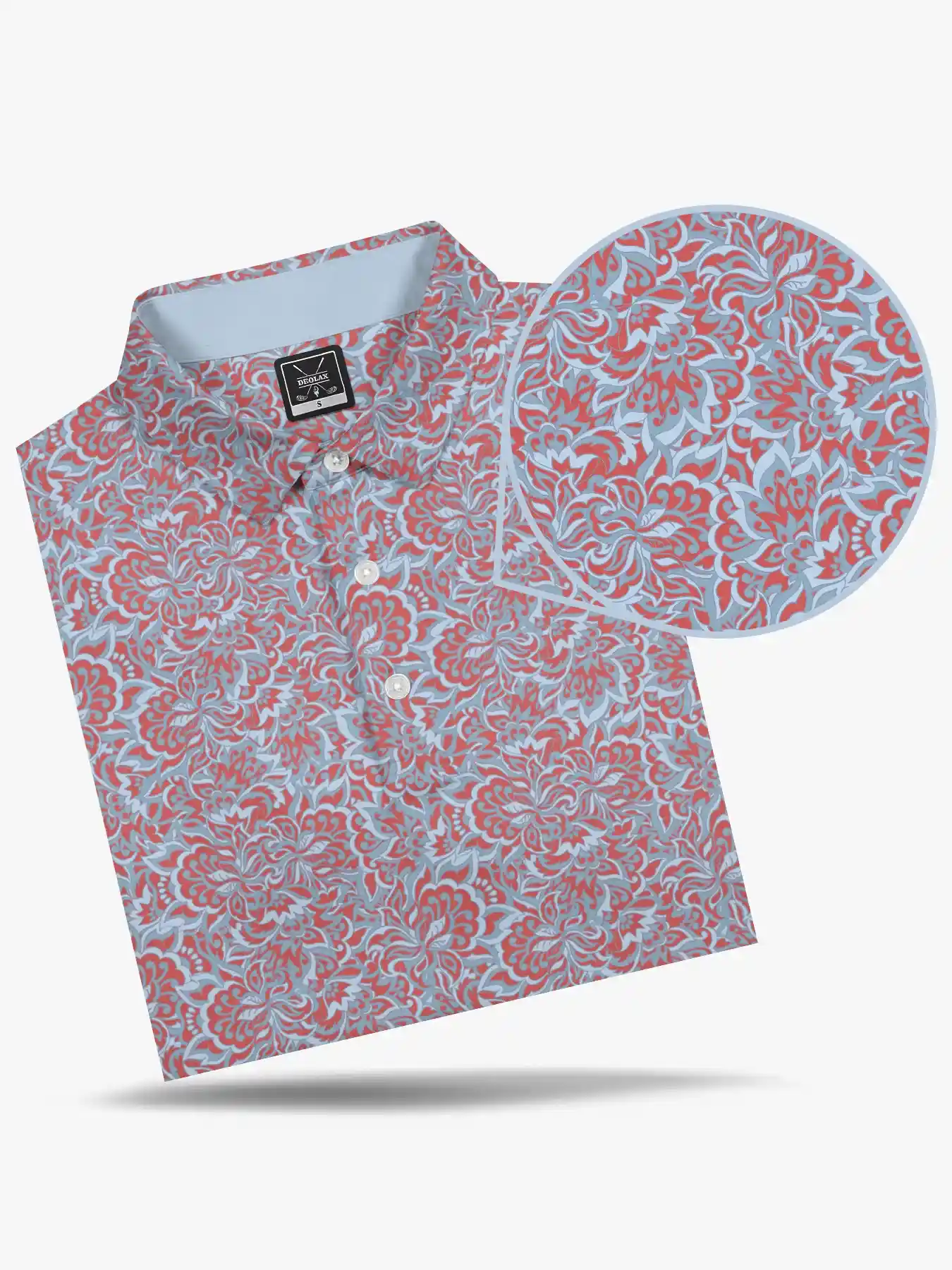 Resort Caddie Men's Paisley Polo - Deolax