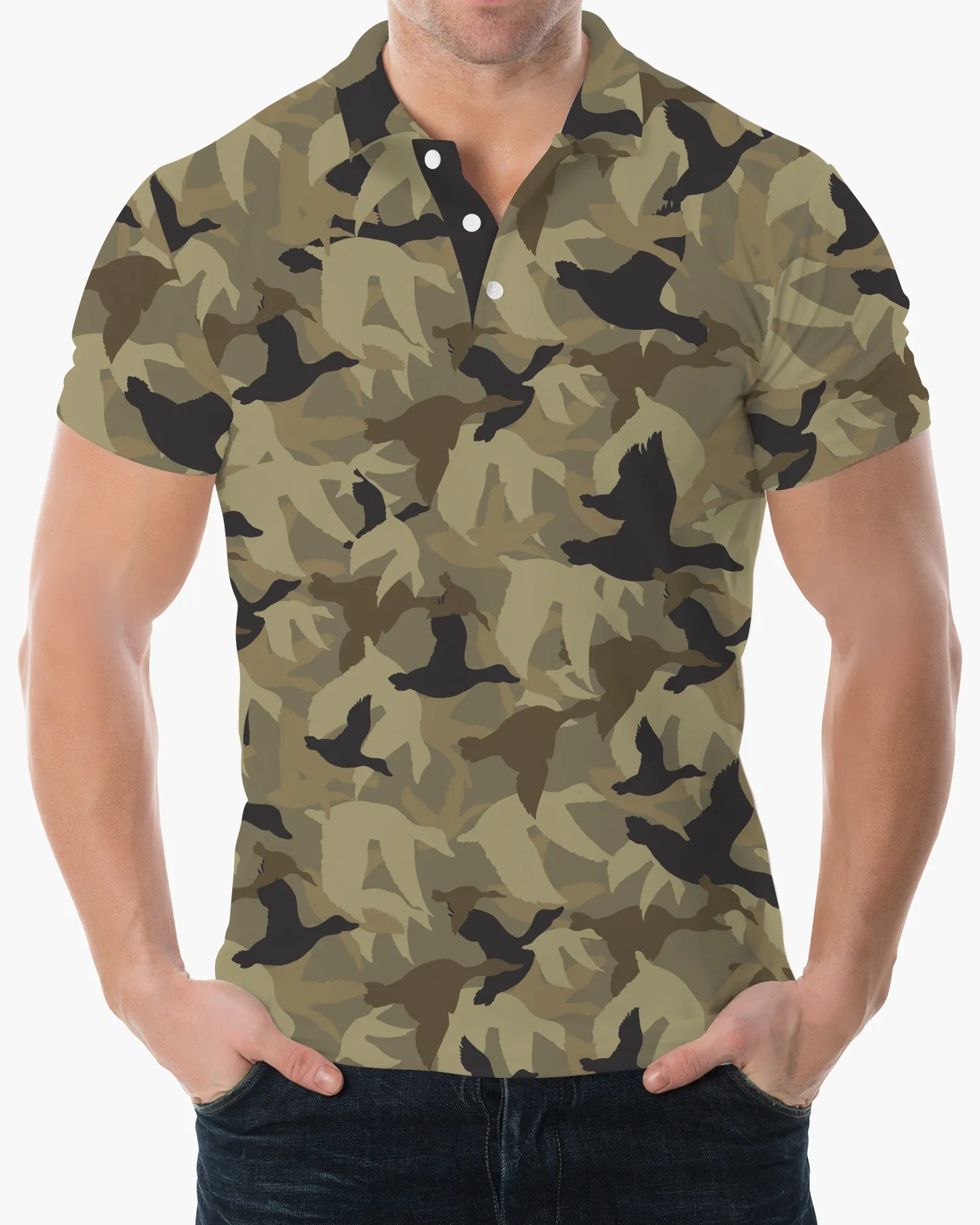 Retro Duck Camo Polo - Deolax