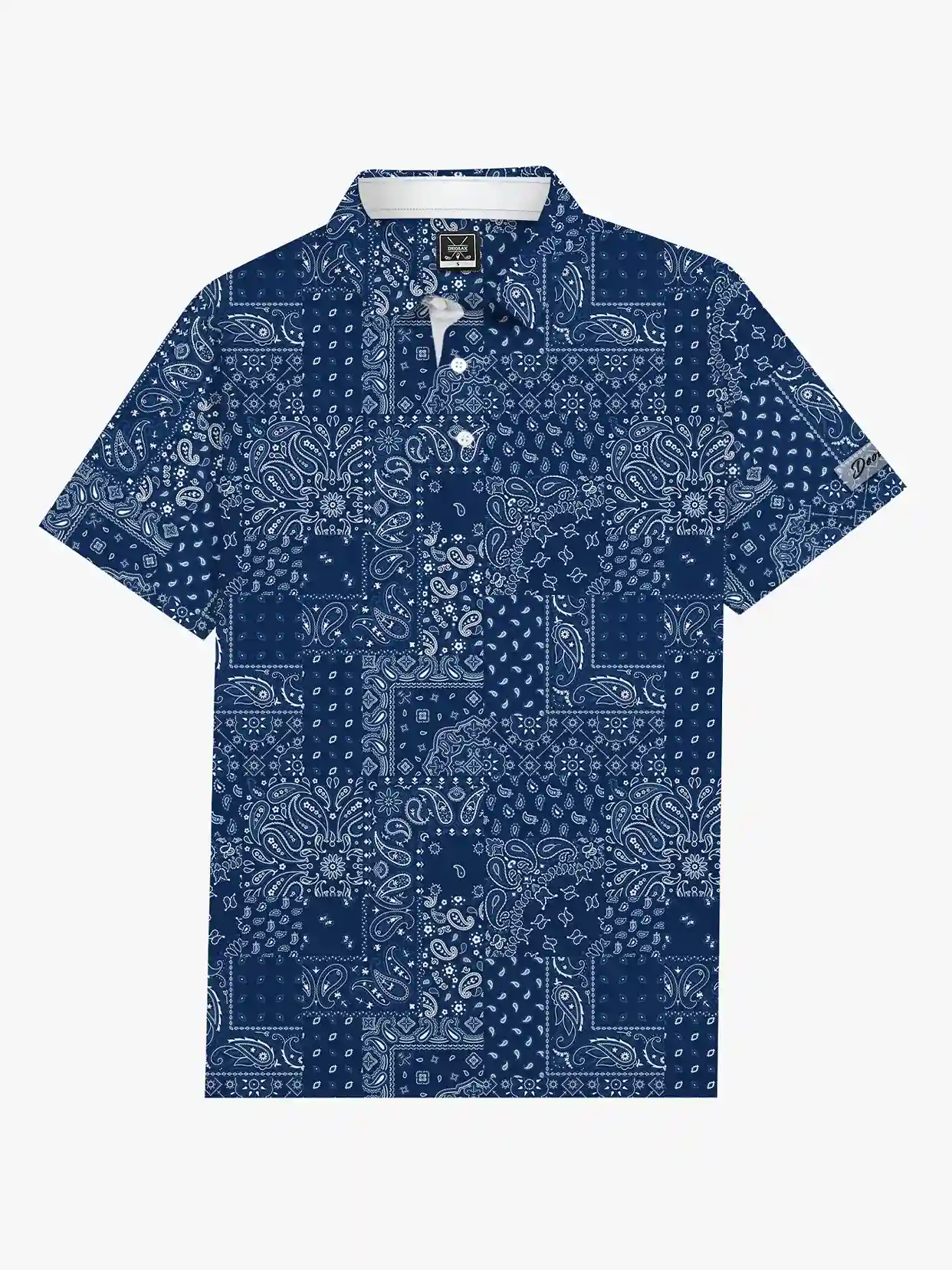 Retro Resort Men's Paisley Polo - Deolax