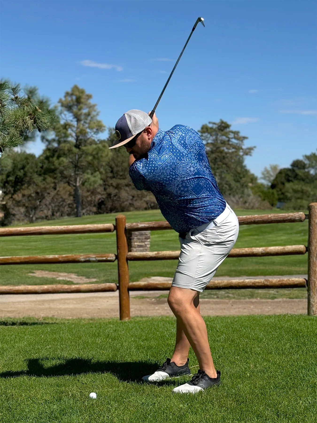 Retro Resort Paisley Polo