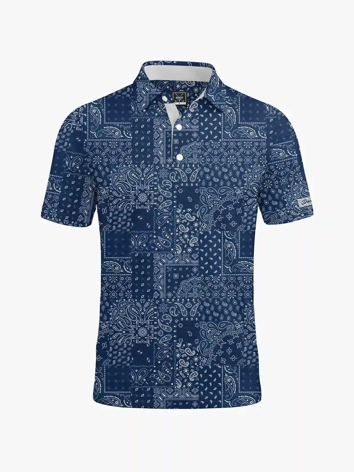 Retro Resort Men's Paisley Polo - Deolax