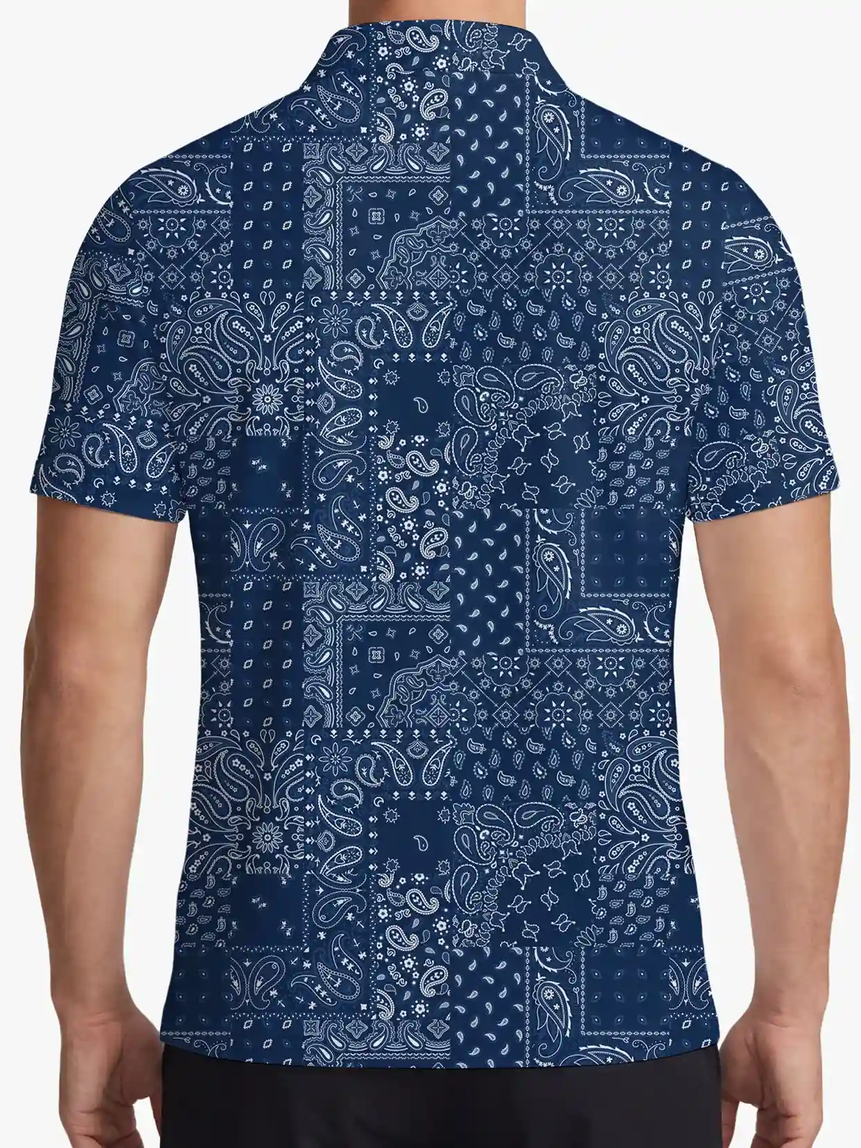 Retro Resort Men's Paisley Polo - Deolax