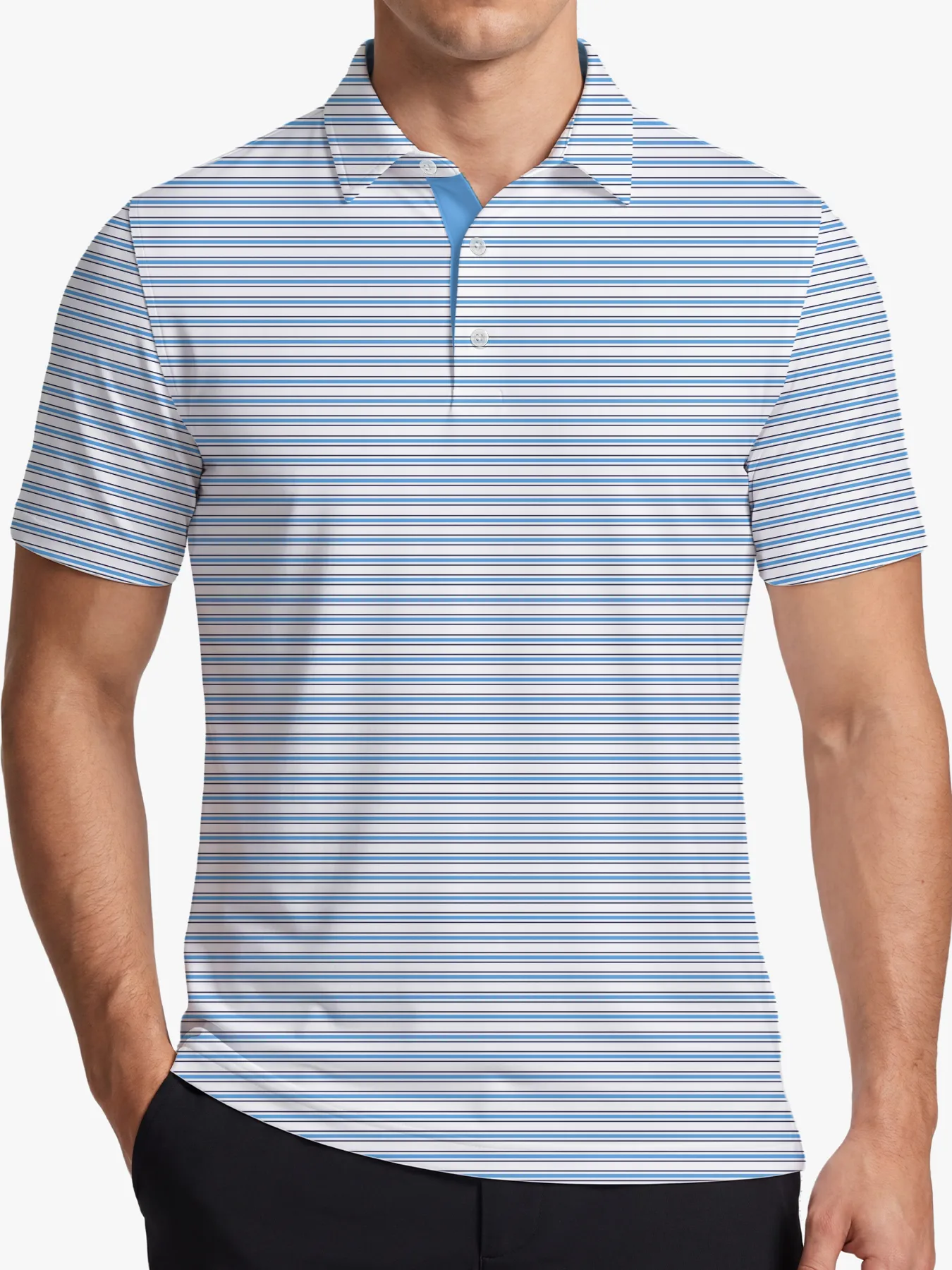 Riviera Micro Stripe Polo - Deolax