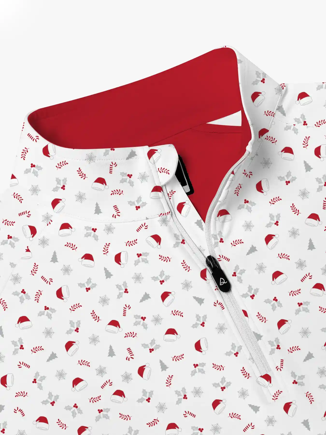 Santa Hat Quarter Zip Pullover - Deolax