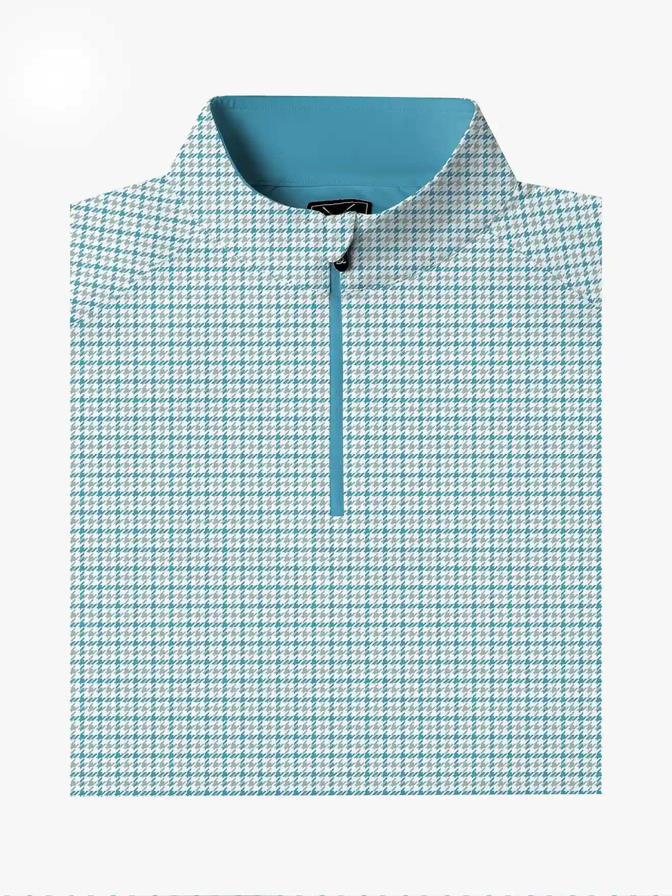 Sapphire Houndstooth Quarter Zip - Deolax