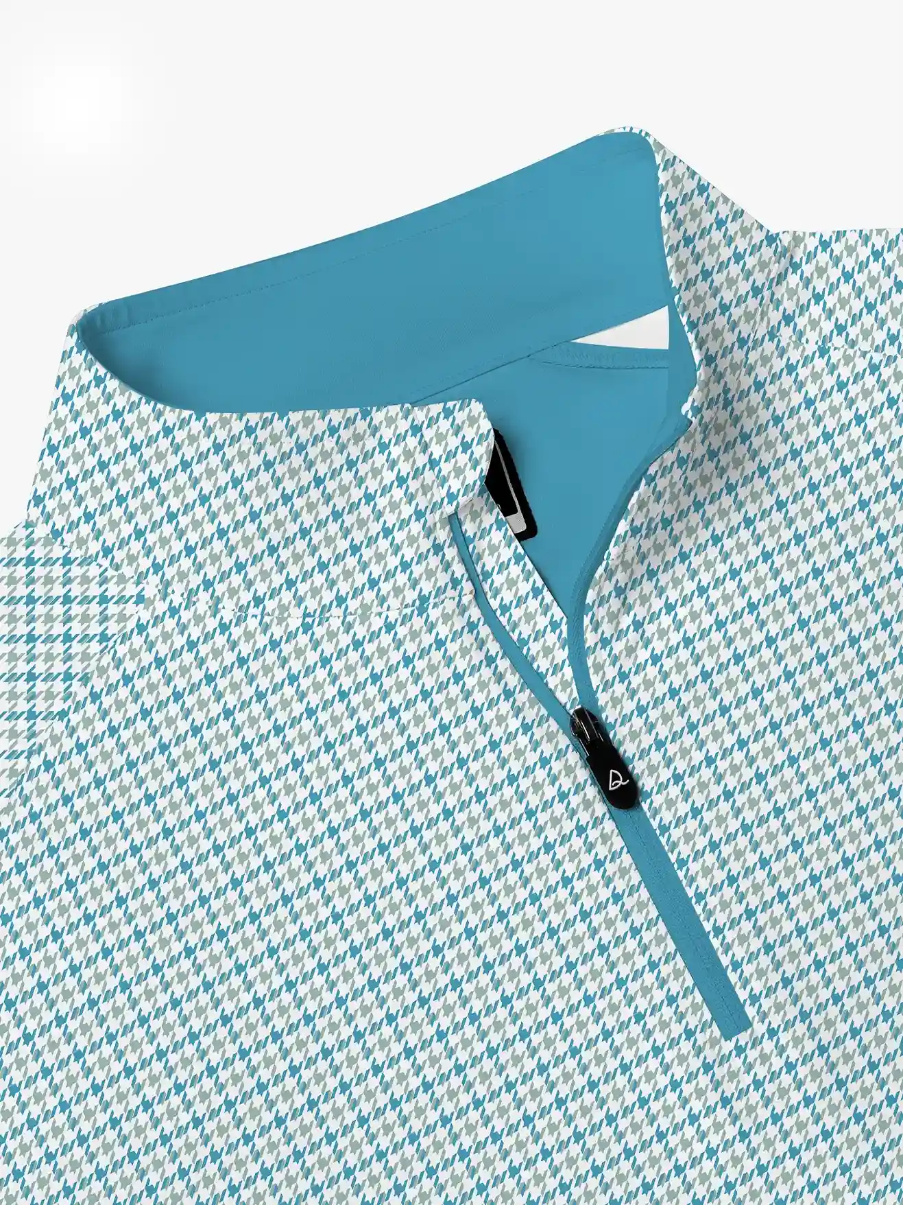 Sapphire Houndstooth Quarter Zip - Deolax