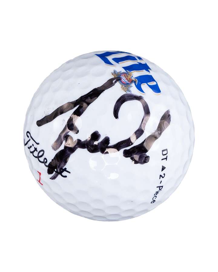 Signed Tiger Woods ball