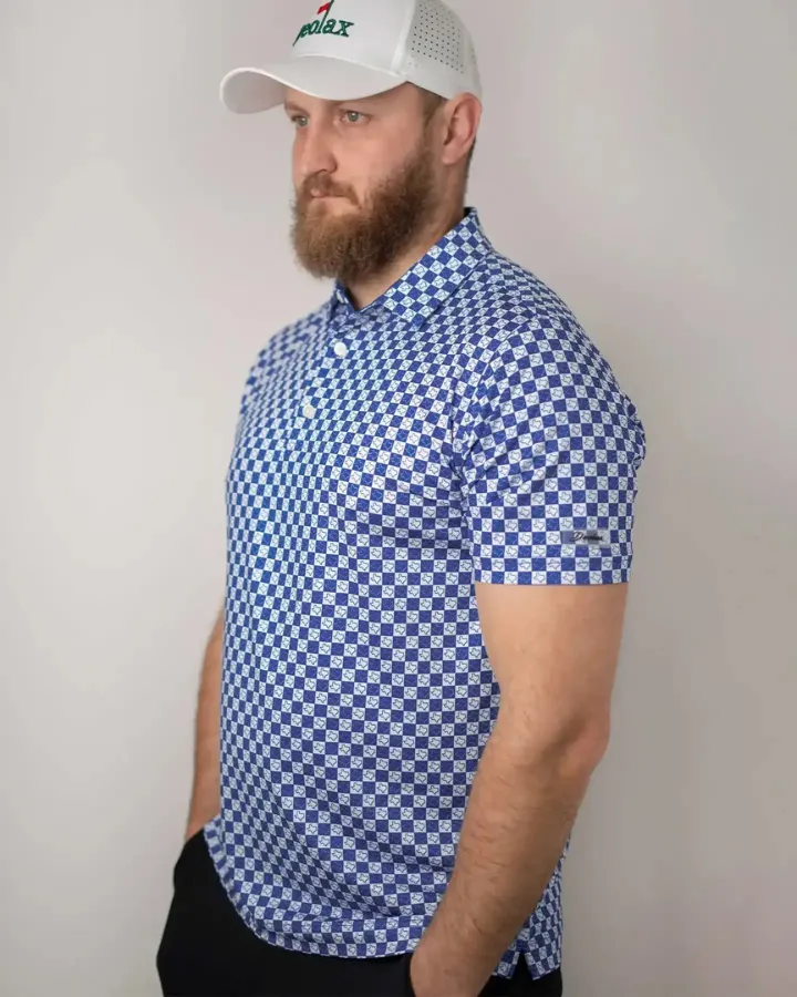 Sky Texas Checked Polo