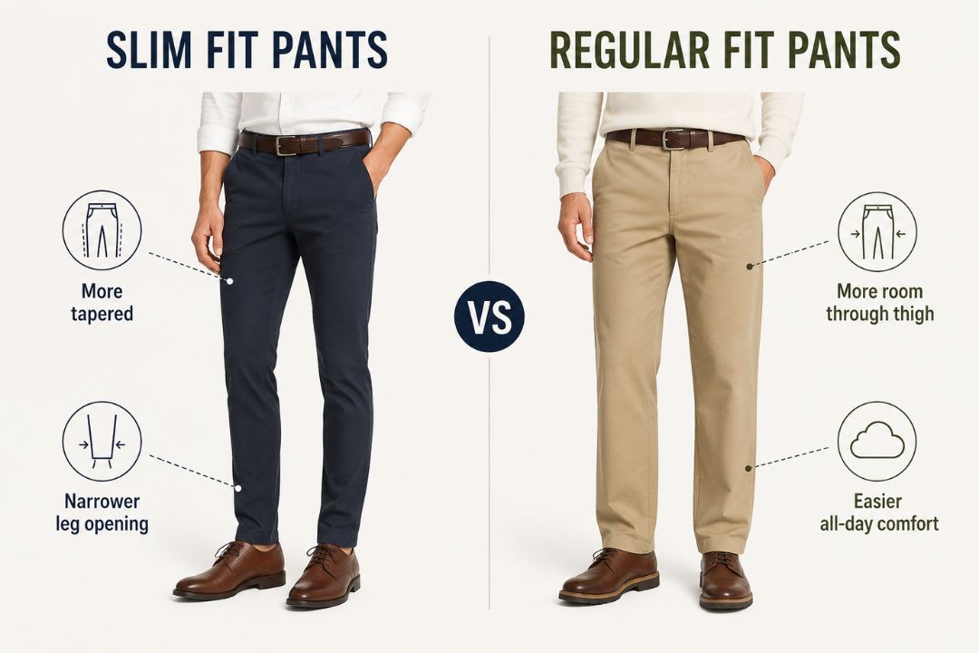 Slim Fit vs Regular Fit for Pants