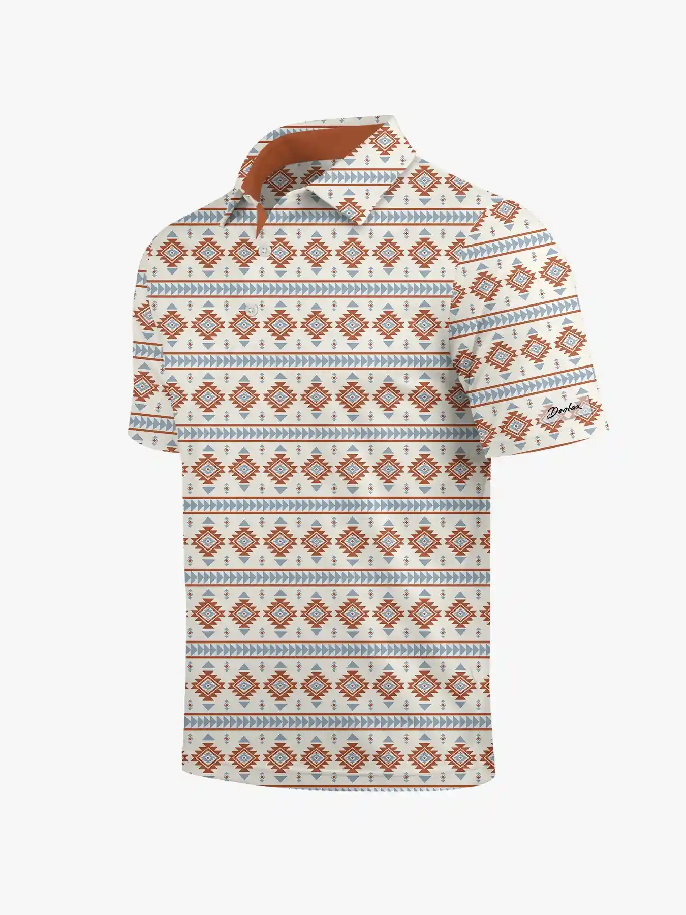 Southwest Men's Aztec Polo Shirt - Deolax