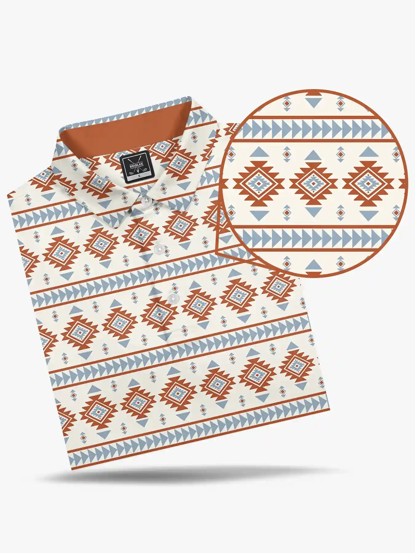 Southwest Men's Aztec Polo Shirt - Deolax