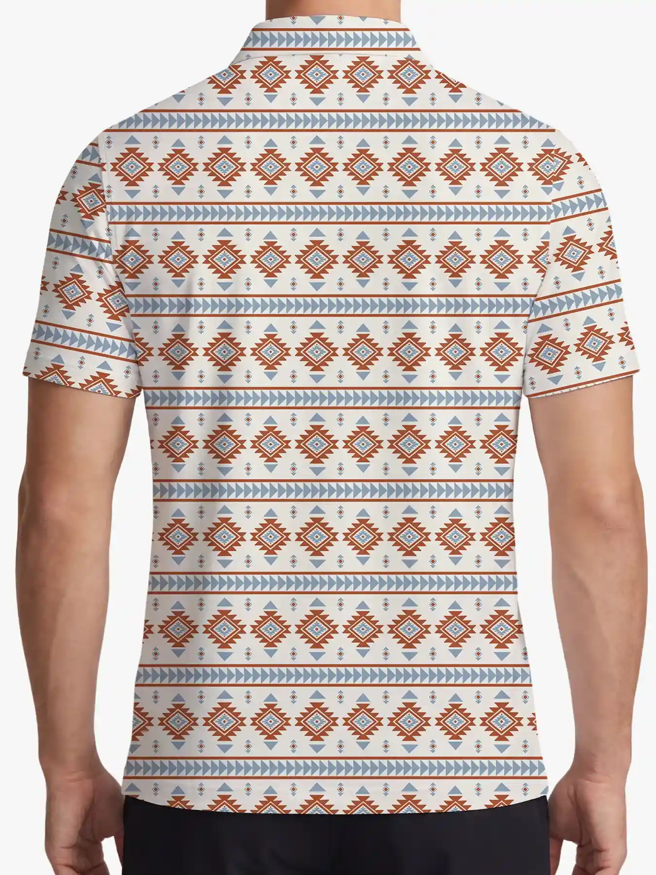 Southwest Men's Aztec Polo Shirt - Deolax