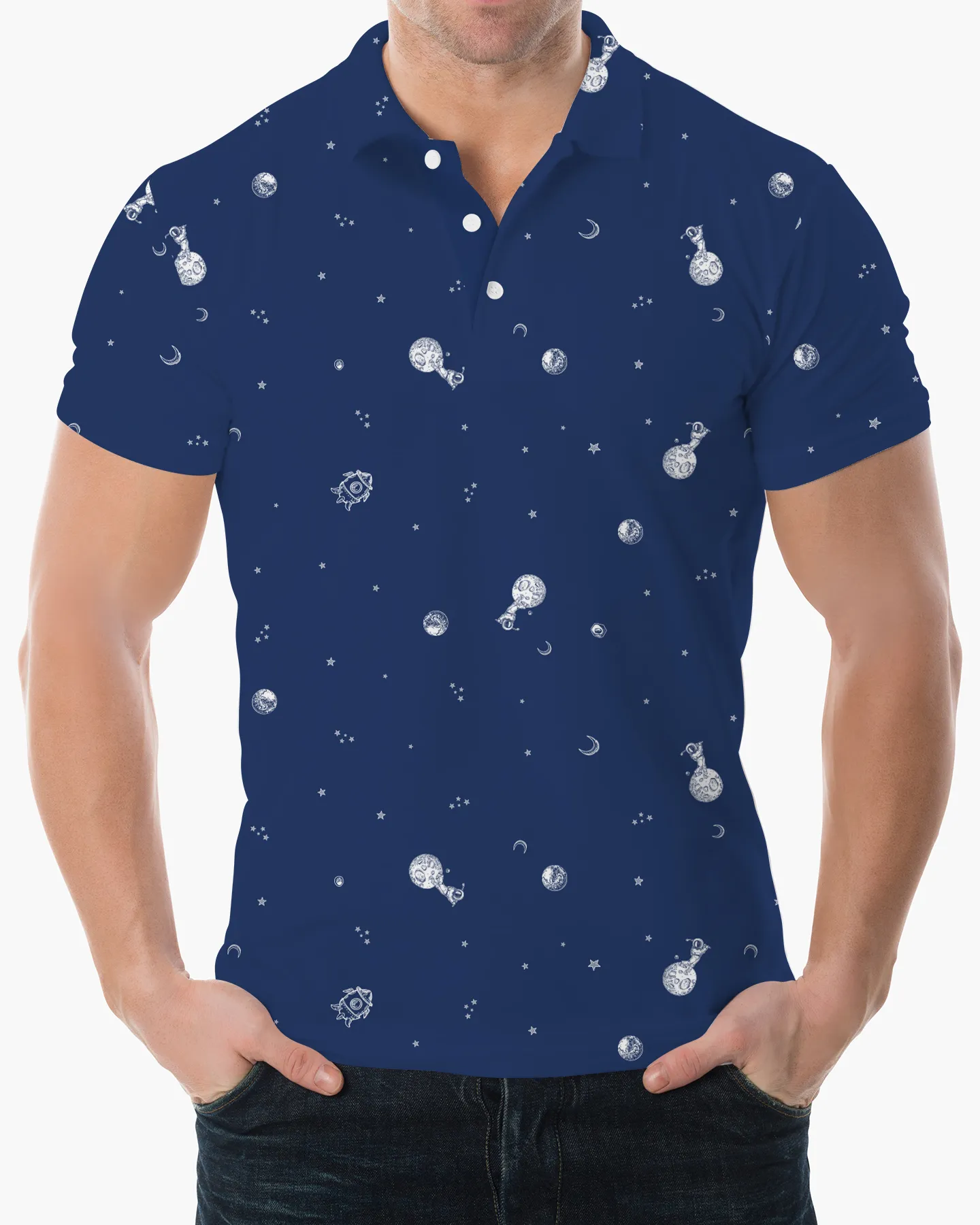 Space Golf Polo