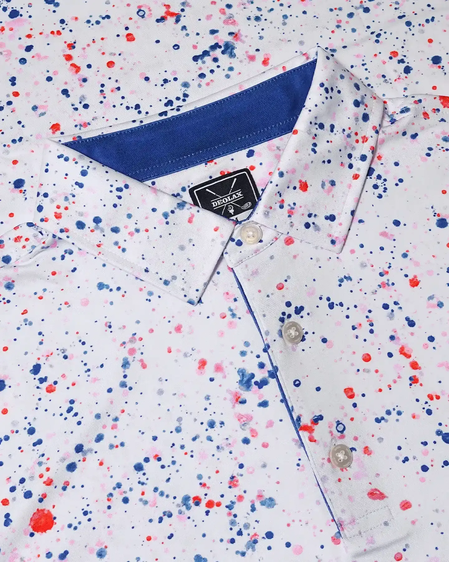 Splatter Print Polo