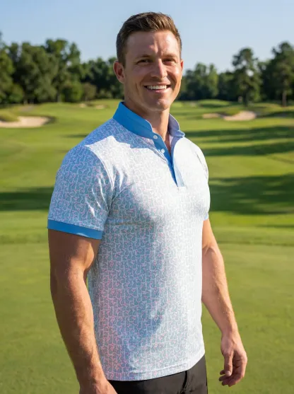 Stand Collar Bunny Hearts Polo - Deolax