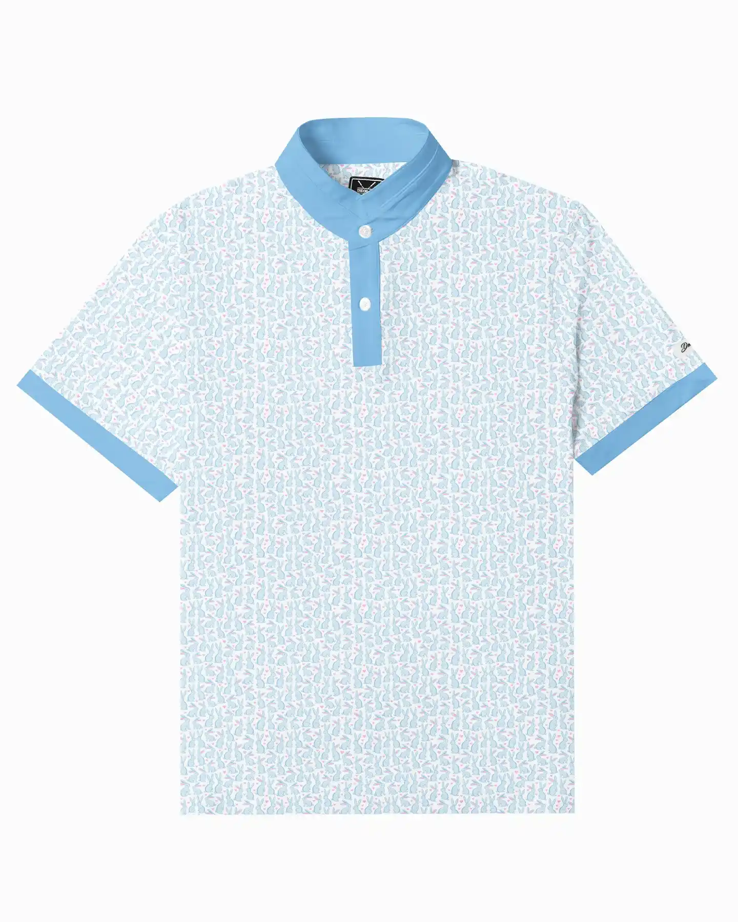 Stand Collar Bunny Hearts Polo - Deolax