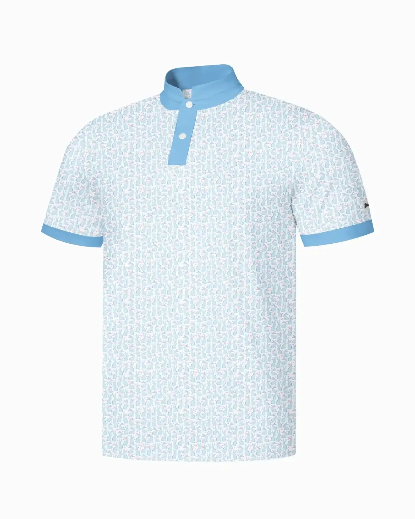 Stand Collar Bunny Hearts Polo - Deolax
