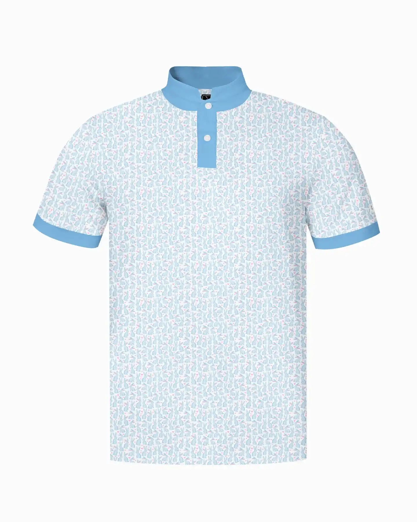 Stand Collar Bunny Hearts Polo - Deolax