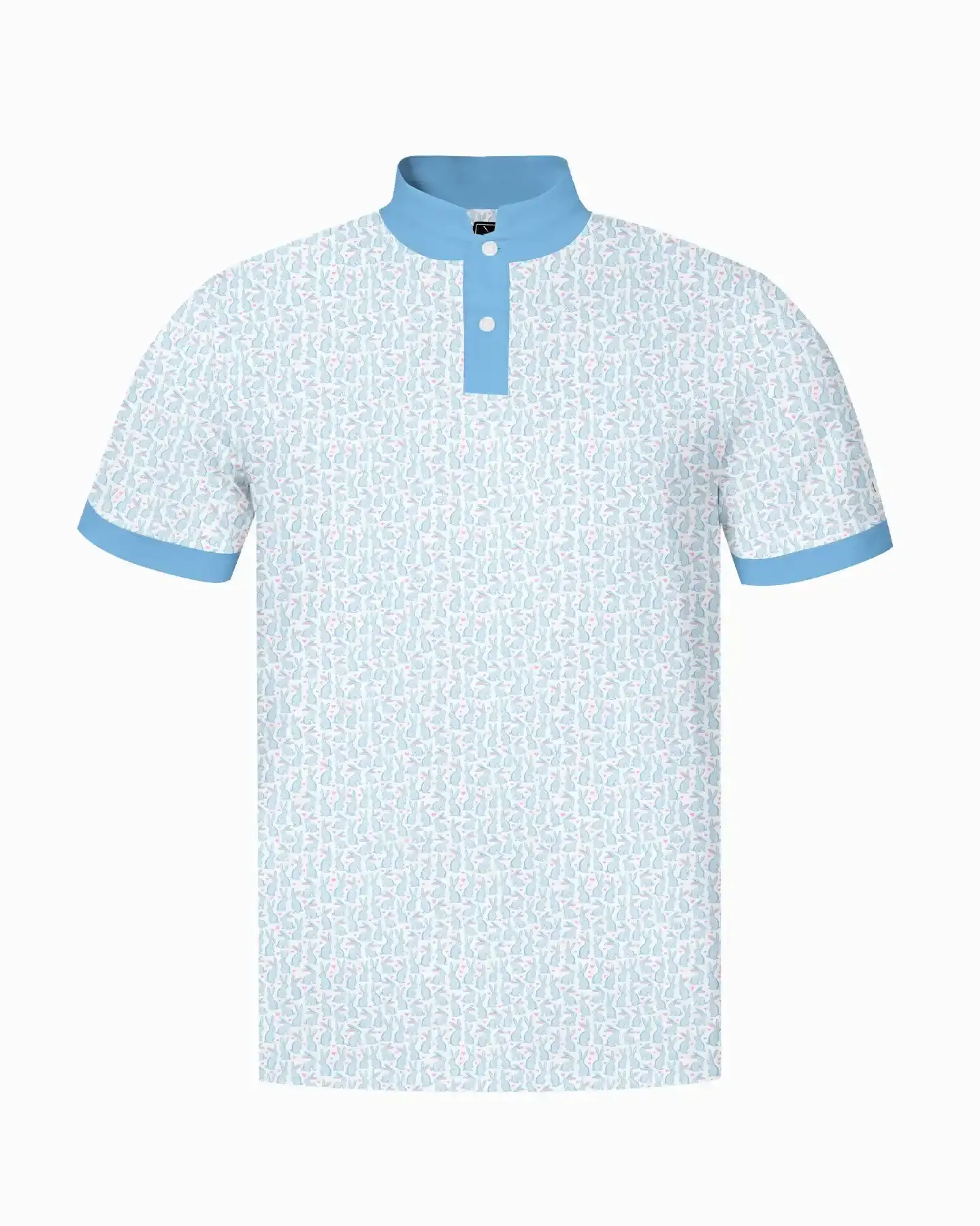 Stand Collar Bunny Hearts Polo - Deolax