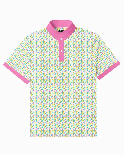 Stand Collar Bunny Hops Polo - Deolax