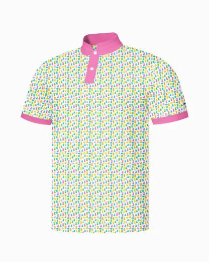 Stand Collar Bunny Hops Polo - Deolax