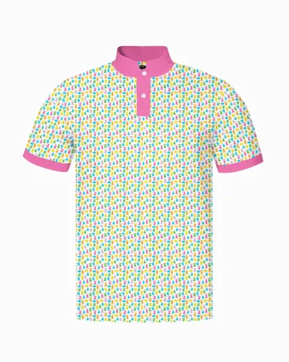 Stand Collar Bunny Hops Polo - Deolax