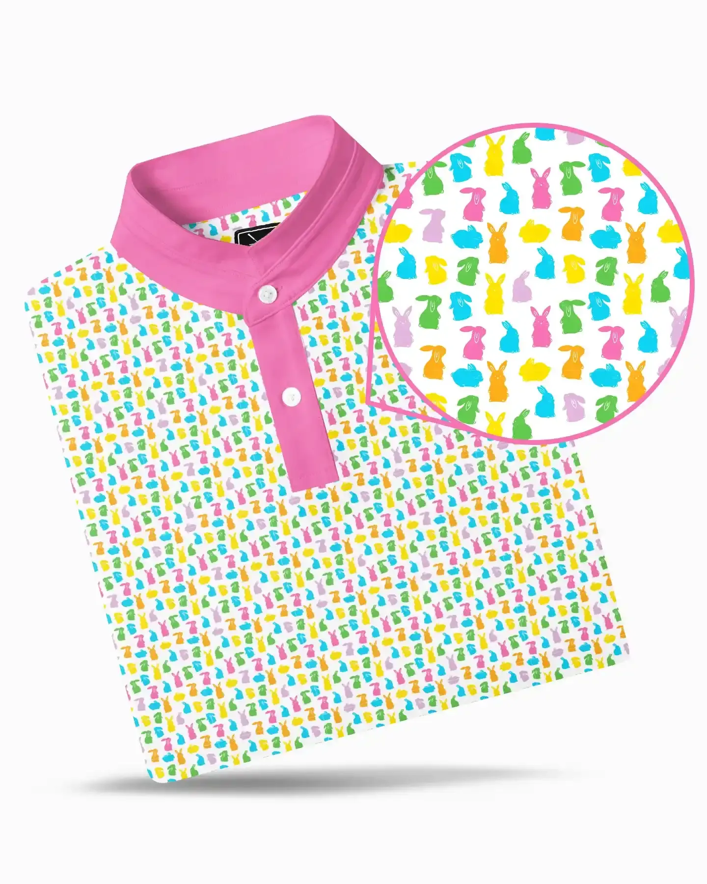 Stand Collar Bunny Hops Polo - Deolax