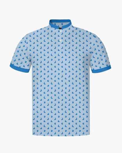 Stand Collar Fairway Hare Polo - Deolax