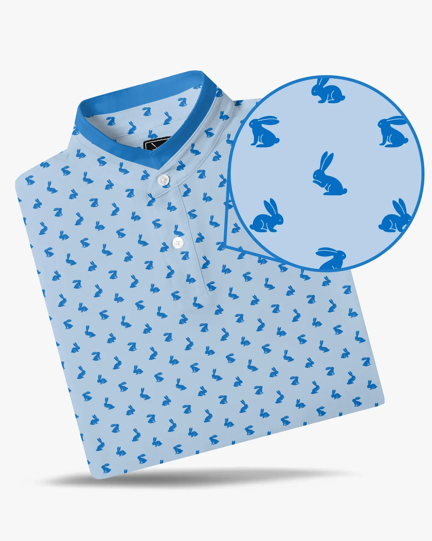 Stand Collar Fairway Hare Polo - Deolax