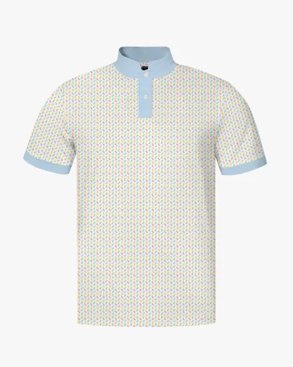 Stand Collar Hoppy Hour Polo