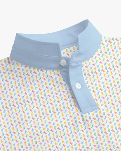 Stand Collar Hoppy Hour Polo