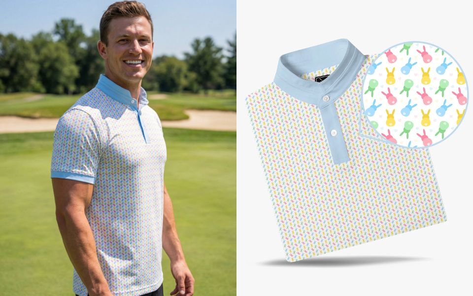 Stand Collar Hoppy Hour Polo