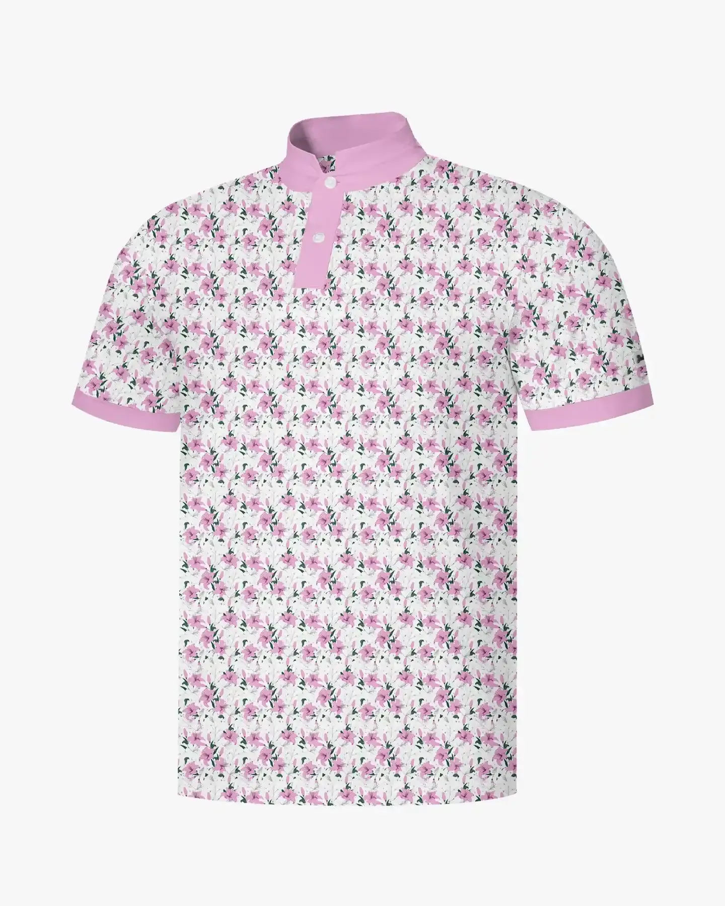 Stand Collar Sunday Bloom Polo - Deolax