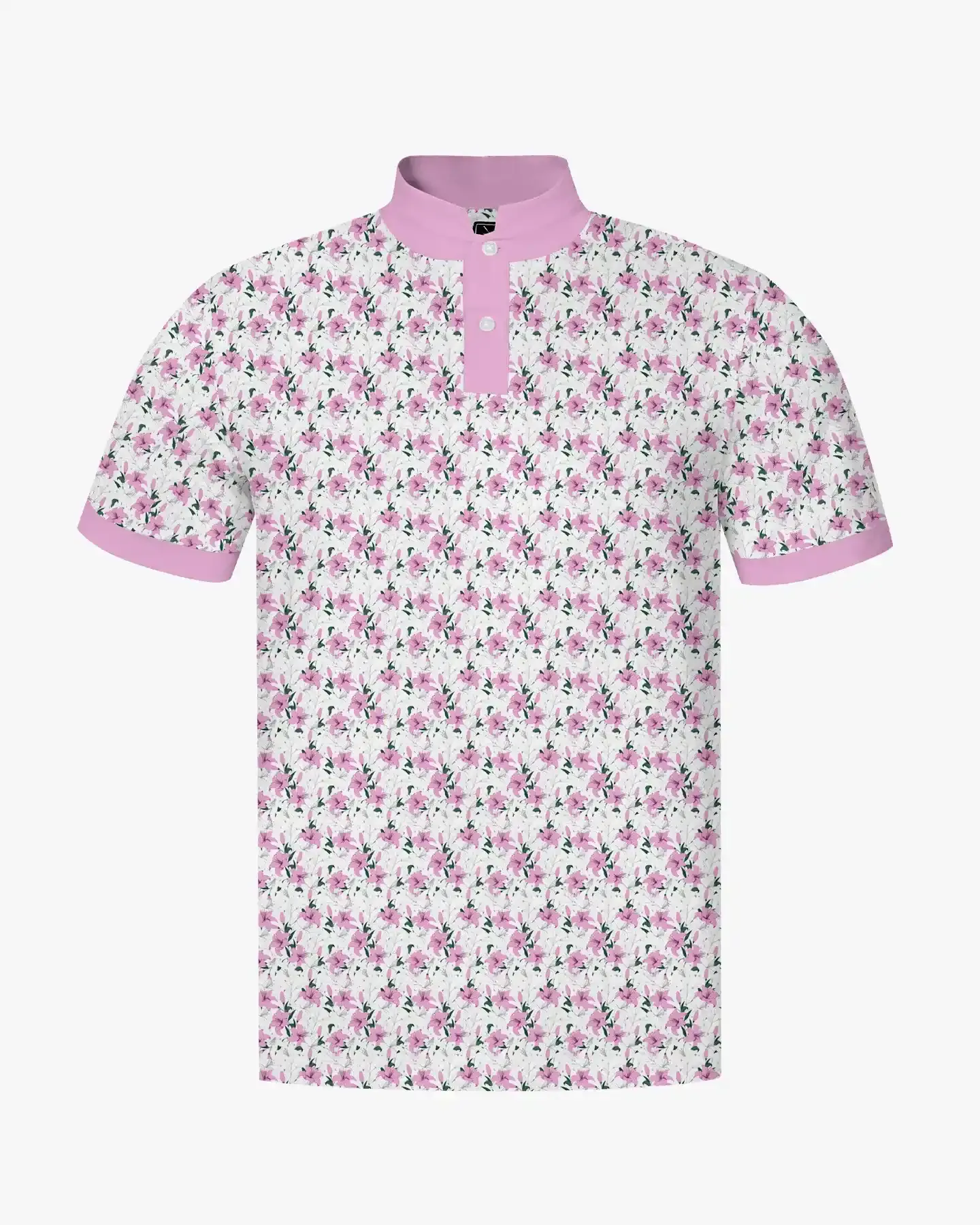 Stand Collar Sunday Bloom Polo - Deolax