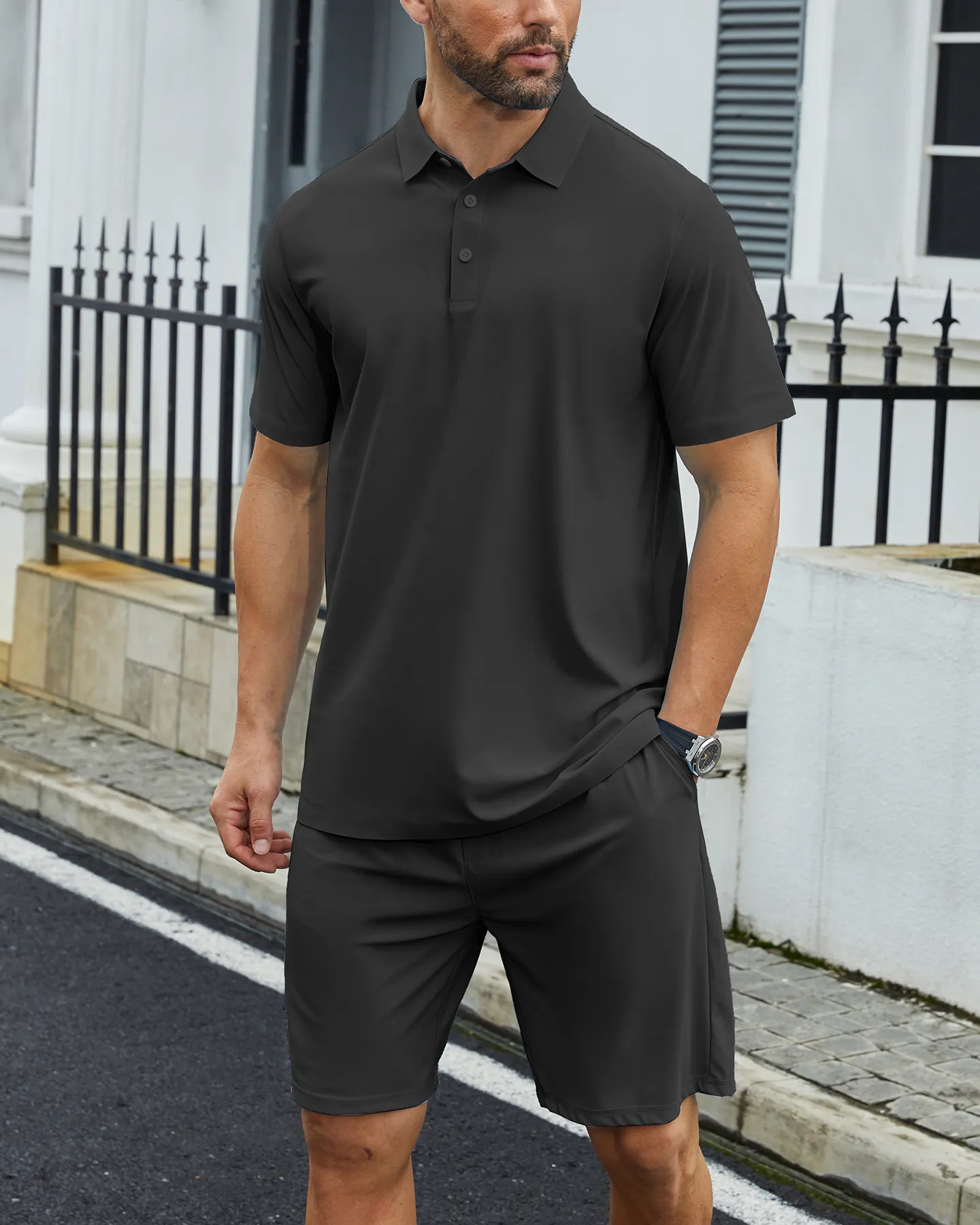 Summer 2-Piece Set Polo (Shirt + Shorts) – Deolax 