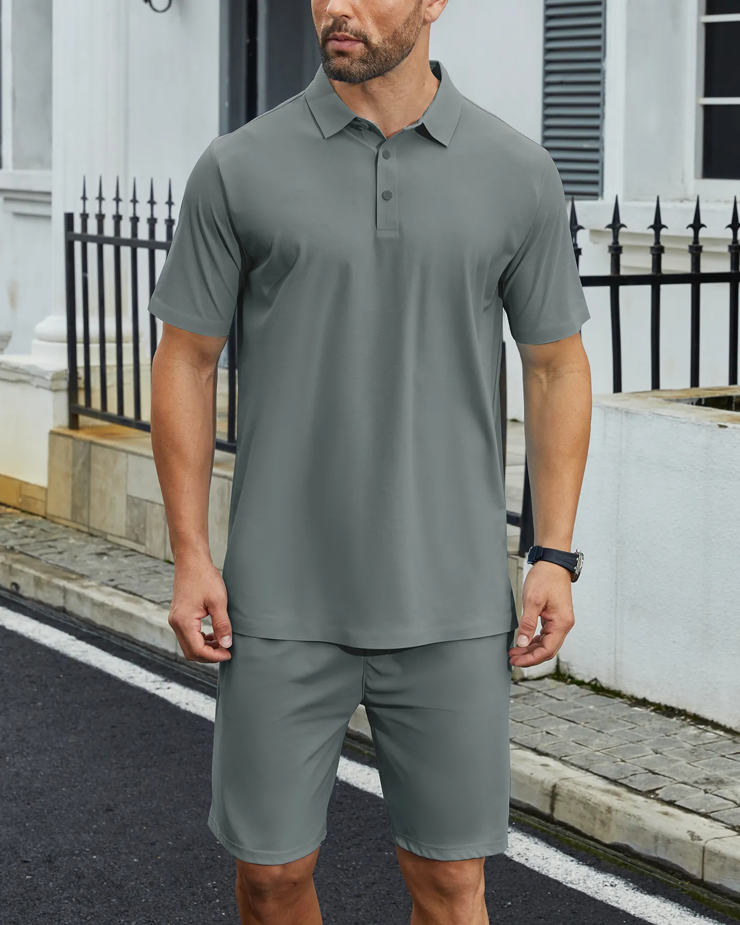 Summer 2-Piece Set Polo (Shirt + Shorts) – Deolax 