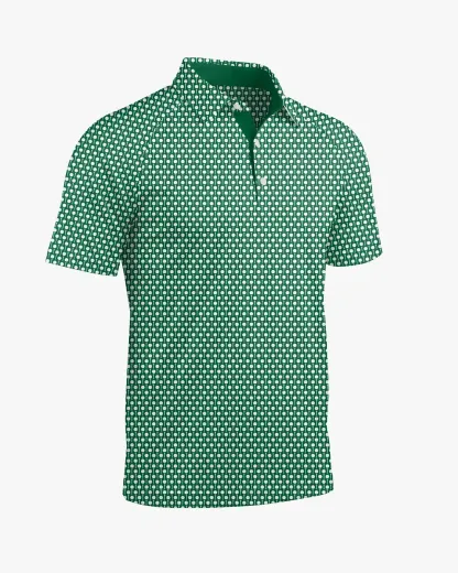 Tee Off Green Polo - Deolax