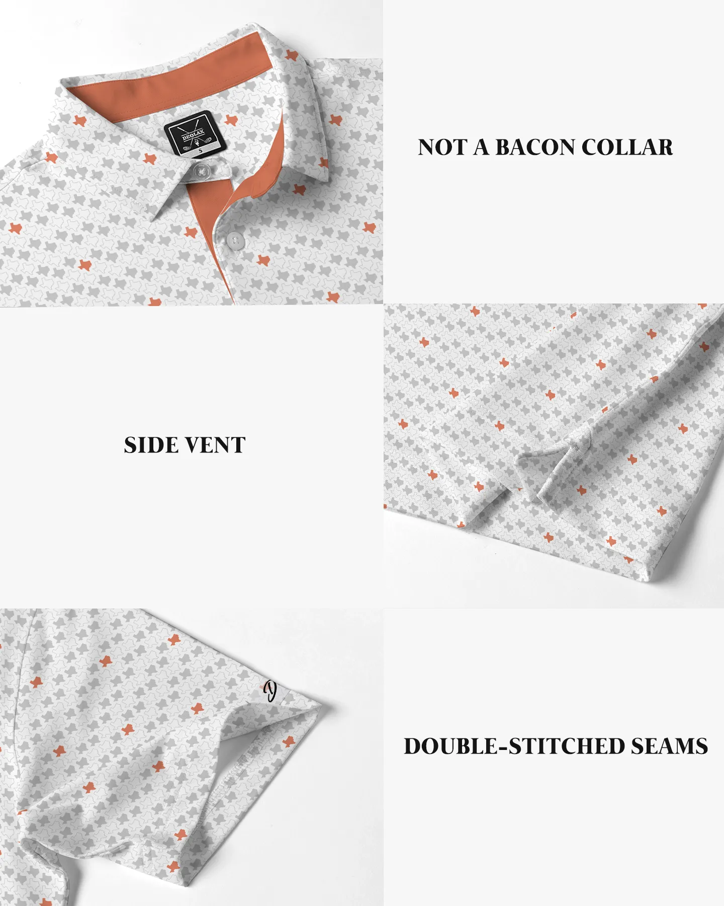 Texans Polo in White- Deolax