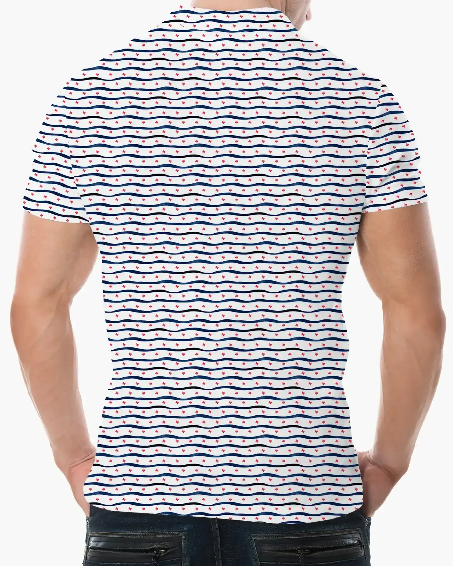 Texas Pride Navy Polo - Deolax