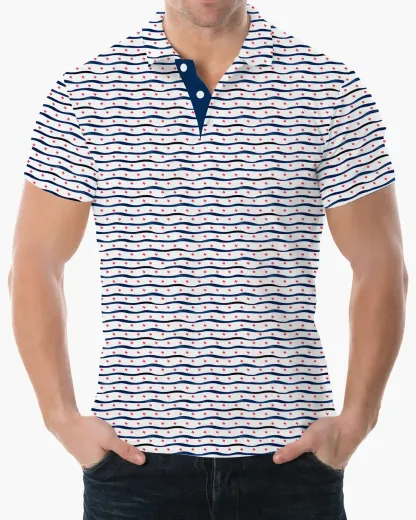 Texas Pride Navy Polo - Deolax