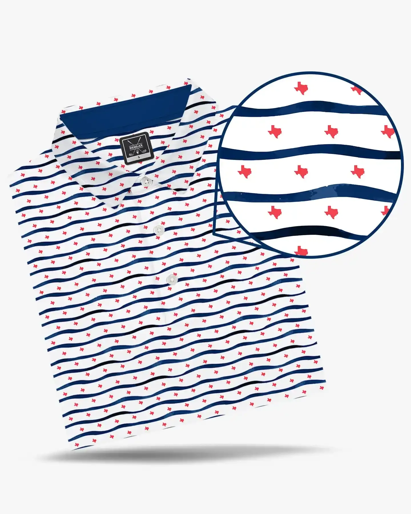 Texas Pride Navy Polo - Deolax