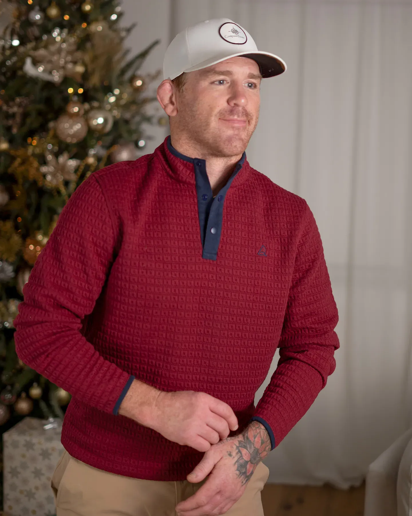 Textured Half Zip - Deolax 