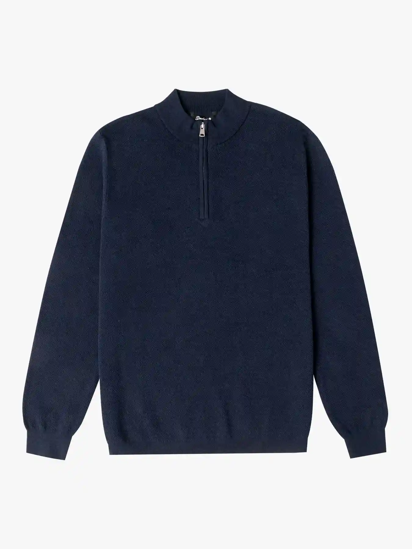 Textured Horizon Quarter Zip Sweater - Deolax