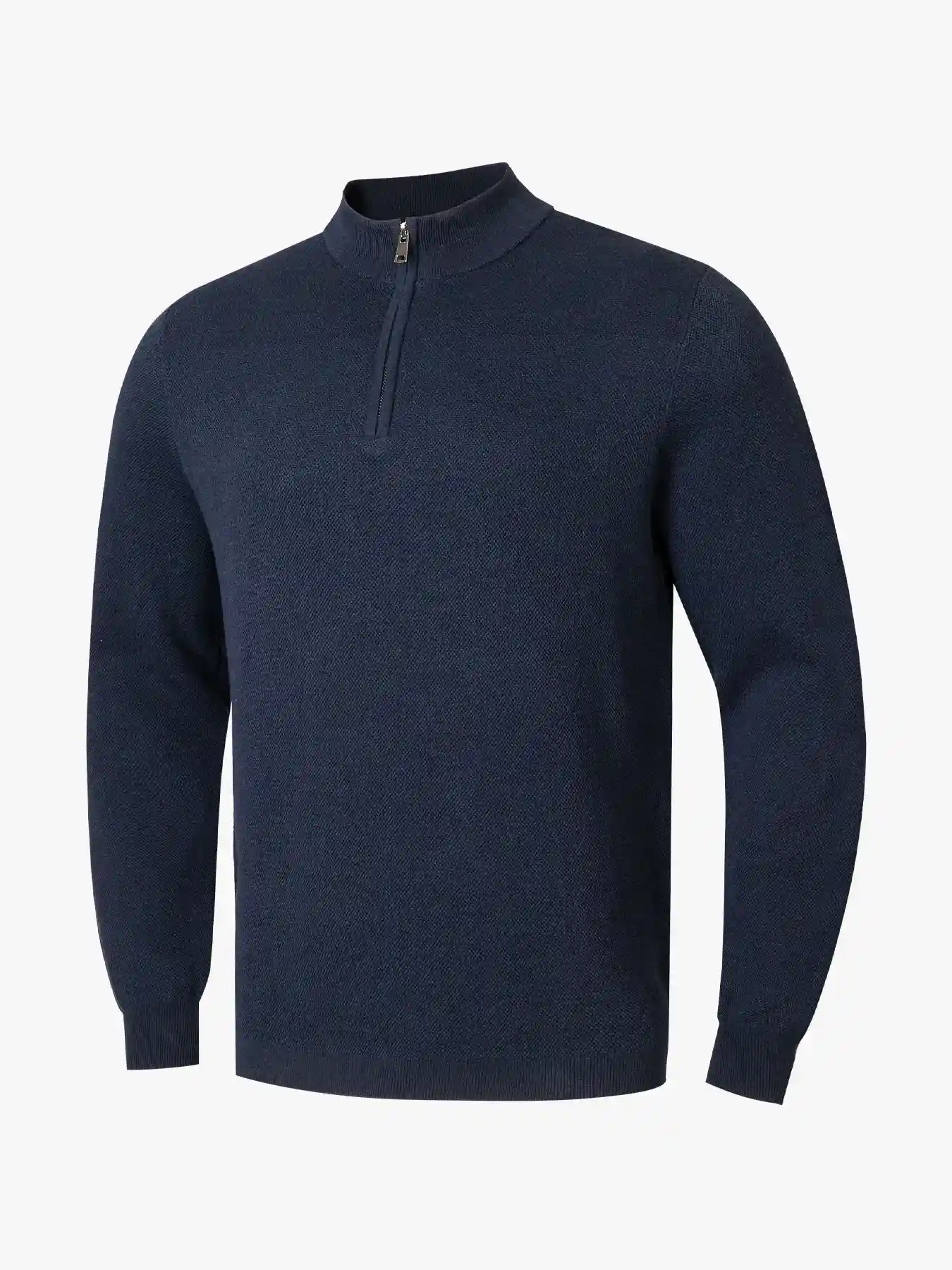 Textured Horizon Quarter Zip Sweater - Deolax