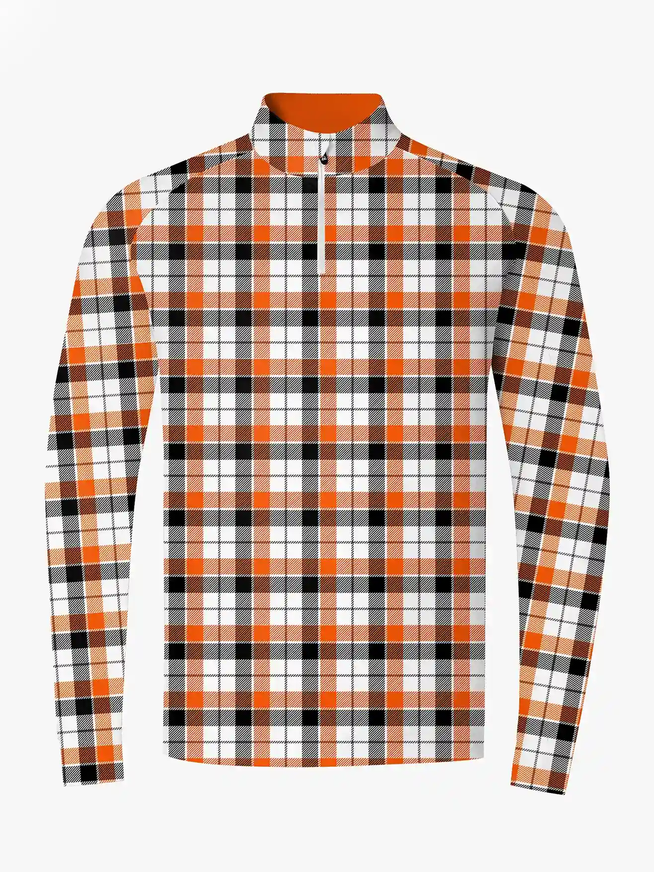 Thanksgiving Plaid Quarter Zip - Deolax